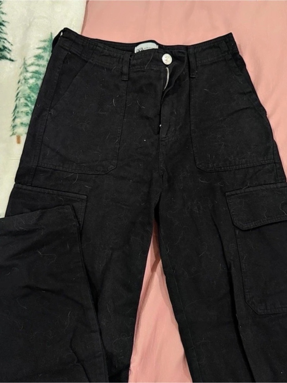Zara Black Cargo Pants